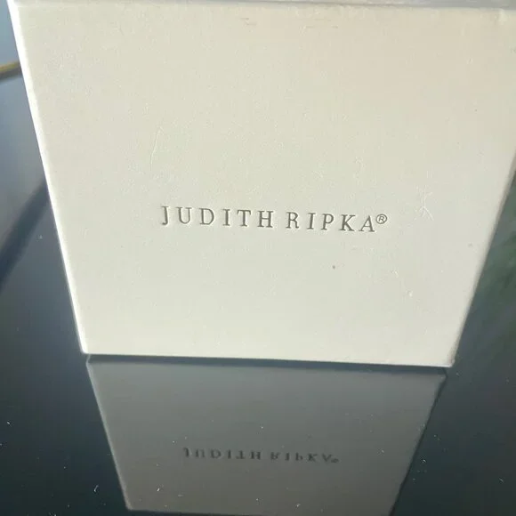 NWOT GORGEOUS JUDITH RIPKA 925 (Silver) Earring Hoops - Picture 3 of 4